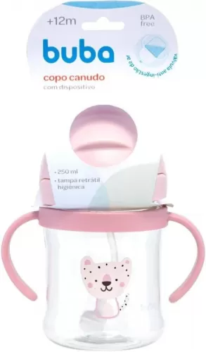Buba Copo Com Dispositivo Canudo 240mL Oncinha
